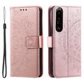 Sony Xperia 1 VI Mandala Series Wallet Case - Rose Gold