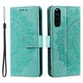 Sony Xperia 10 VI Mandala Series Wallet Case - Green