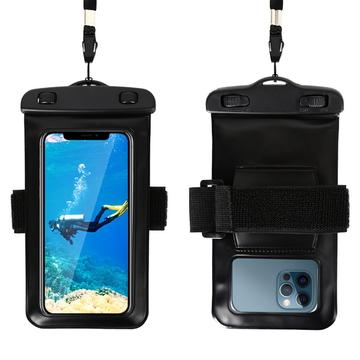 Sports Waterproof Case w. Armband and Strap - 6.5"