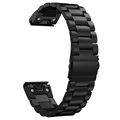 Garmin Fenix 5/Forerunner 935 Stainless Steel Strap - 22mm - Black