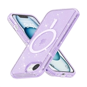 iPhone 16e Stylish Glitter Series Hybrid Case - MagSafe Compatible