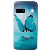 Google Pixel 8a Stylish Ultra-Slim TPU Case - Blue Butterfly