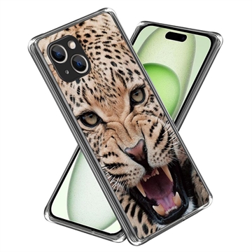 iPhone 15 Stylish Ultra-Slim TPU Case - Leopard