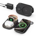 T5 3-in-1 Foldable Travel Wireless Charger 15W - Black