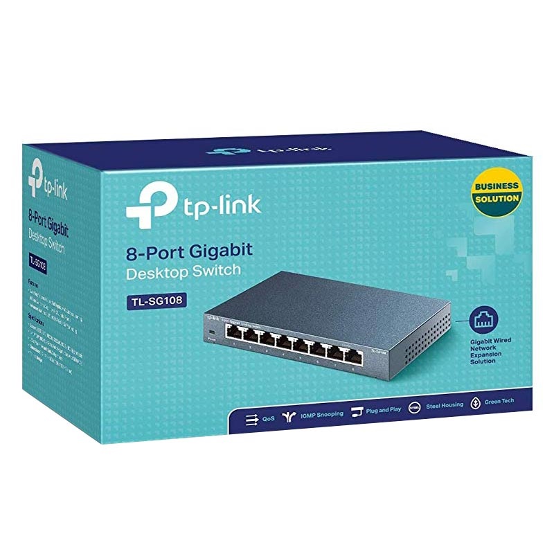 Tp Link Tl Sg108 8 Port Gigabit Desktop Switch 10 100 1000 Mbps