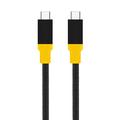 Tactical BlackBird USB4 Type-C Cable - 1m - Black / Yellow