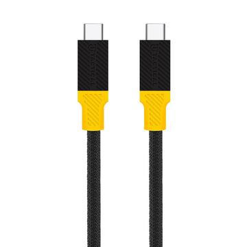 Tactical BlackBird USB4 Type-C Cable - 1m - Black / Yellow