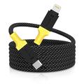 Tactical MagRope USB-C to Lightning Cable - Durable Fast Charging Cable - 1m - Black / Yellow