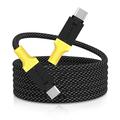 Tactical MagRope USB-C to USB-C Cable - Durable Fast Charging Cable - 1m - Black / Yellow