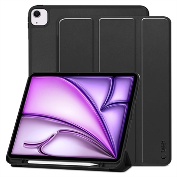 iPad Air 13 (2024) Tech-Protect SmartCase Pen Tri-Fold Folio Case - Black