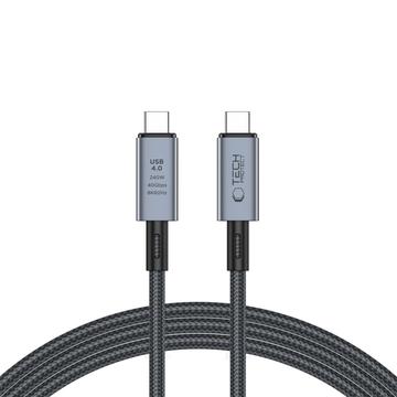 Tech-Protect UltraBoost Max USB 4.0 Type-C Cable - PD240W, 2m, 8K 40Gbps - Grey