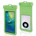 Textured IPX8 Waterproof Case w. Strap - 7" - Green