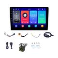 Touch Screen Android 12 GPS Navigation w. Rear Car Camera R-910D - 10"