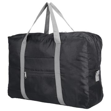 Travel Nylon Cabin Bag w. Shoulder Strap - Black