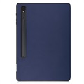 Tri-Fold Series Samsung Galaxy Tab S8+ Smart Folio Case - Dark Blue