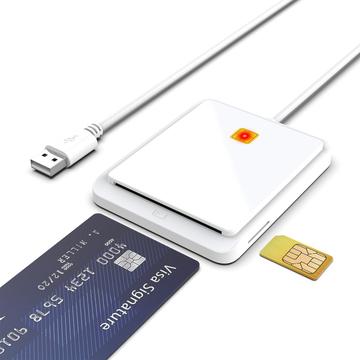 USB 2.0 Smart Card Reader - SIM, ID, Bank Card