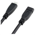 USB 3.1 Type-C / USB 3.1 Type-C Extension Cable - Black
