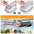 Universal Clip-On Sunglasses Car Holder - Grey