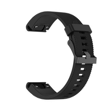 Universal Garmin 20mm Neutral Silicone Strap Incl. Screwdrivers - Black