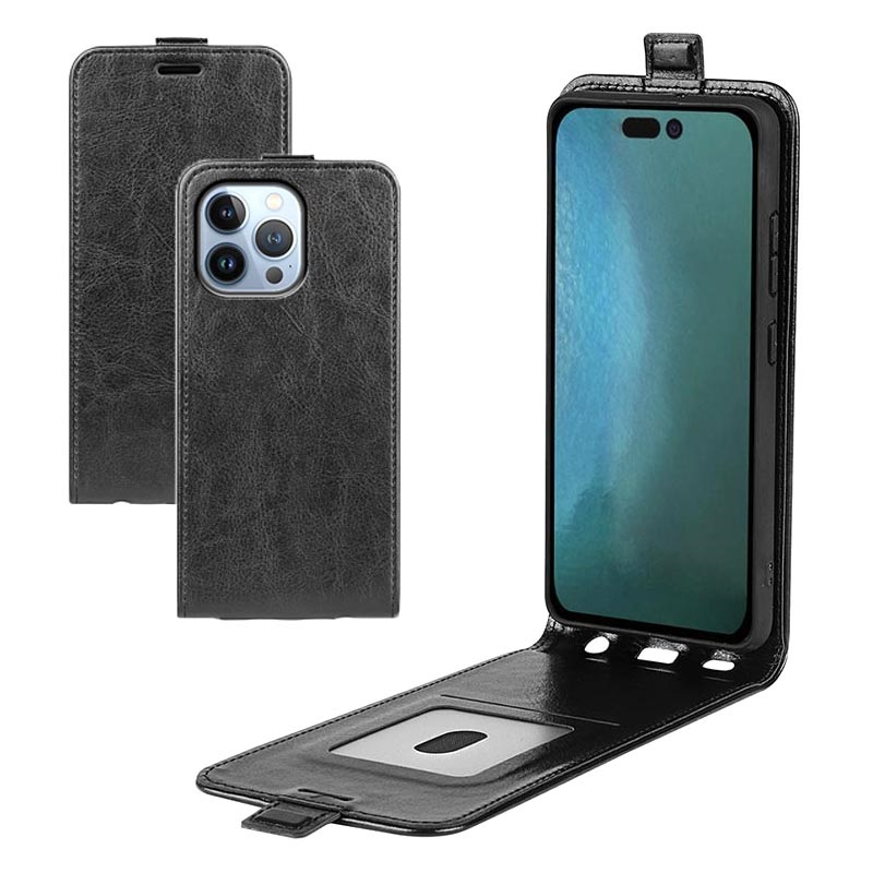 iPhone 14 Pro Max Vertical Flip Case with Card Holder