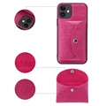 Vili T iPhone 12/12 Pro Case with Magnetic Wallet - Hot Pink