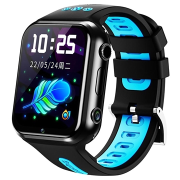 W5PRO 4G Dual Camera Kids Watch 2+16G Wear Resistant 1.83" IPS HD Smart Phone Watch - Black / Blue