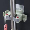 Wall-mounted Mop Holder / Tool Holder - Light Green
