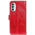 Motorola Moto G52 Wallet Case with Magnetic Closure - Red