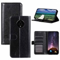 Nokia C200 Wallet Case with Magnetic Closure - Black