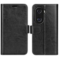 Honor X40i Wallet Case with Magnetic Closure - Black