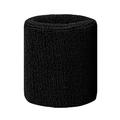 Wrist Sweatband for Running, Tennis, and Cycling - Black