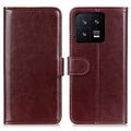 Xiaomi 13 Pro Wallet Case with Magnetic Closure - Brown