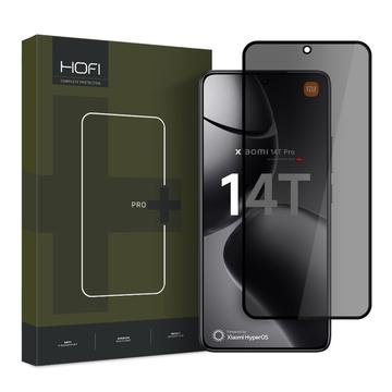 Xiaomi 14T/14T Pro Hofi Anti Spy Pro+ Privacy Tempered Glass Screen Protector - Black Edge