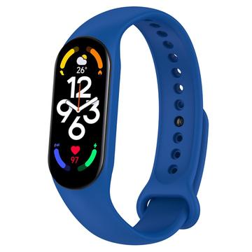 Xiaomi Mi Band 5/6/7 Matte Silicone Band - Blue