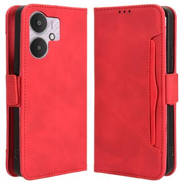 Xiaomi Poco M6/Redmi 13R Cardholder Series Wallet Case - Red
