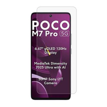 Xiaomi Poco M7 Pro 5G Tempered Glass Screen Protector - Case Friendly - Transparent