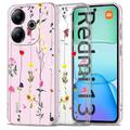 Xiaomi Redmi 13 Tech-Protect FlexAir+ TPU Case - Flowers