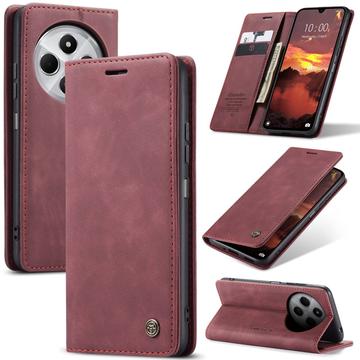 Xiaomi Redmi 14C Caseme 013 Series Wallet Case - Wine Red