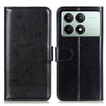 Xiaomi Redmi K70E/Poco X6 Pro Wallet Case with Magnetic Closure