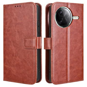 Xiaomi Redmi K80/K80 Pro Wallet Case with Magnetic Closure - Brown