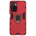 Xiaomi Poco M4 Pro 5G Hybrid Case with Ring Holder - Red