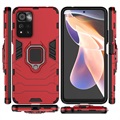 Xiaomi Poco M4 Pro 5G Hybrid Case with Ring Holder - Red