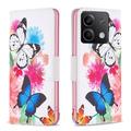 Xiaomi Redmi Note 13 4G Wonder Series Wallet Case - Butterflies