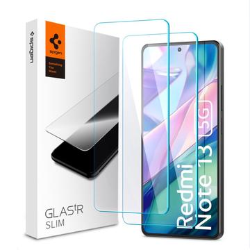 Xiaomi Redmi Note 13 Spigen Glas.tR Slim Tempered Glass Screen Protector - 2 Pcs.