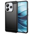 Xiaomi Redmi Note 14 Brushed TPU Case - Carbon Fiber - Black