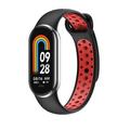 Xiaomi Smart Band 8/9 Beline Design Silicone Strap - Red / Black