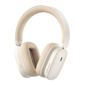 Baseus Bowie H1 Wireless Headphones - Bluetooth 5.2, ANC - White