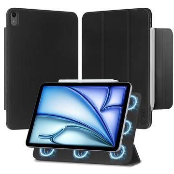 iPad Air 2020/2022/2024 Tech-Protect SmartCase Magnetic Tri-Fold Folio Case - Black