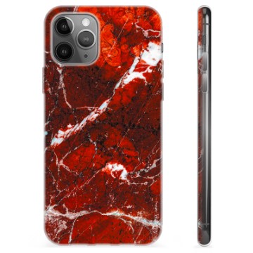 iPhone 11 Pro Max TPU Case - Red Marble