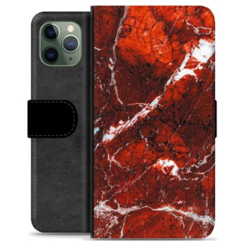 iPhone 11 Pro Premium Wallet Case - Red Marble